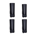 🔦 Spot de Trilho LED Preto Direcionável 10W 3000K – Kit com 4 Unidades