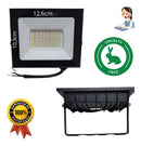Kit 3 Refletores Led 100w A Prova D Agua Ip66 127/220v Preto Branco-frio