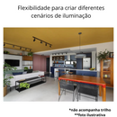 🔦 Spot de Trilho LED Preto Direcionável 10W 3000K – Kit com 4 Unidades